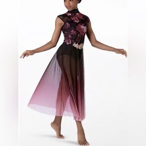 Floral Ombre lyrical dress